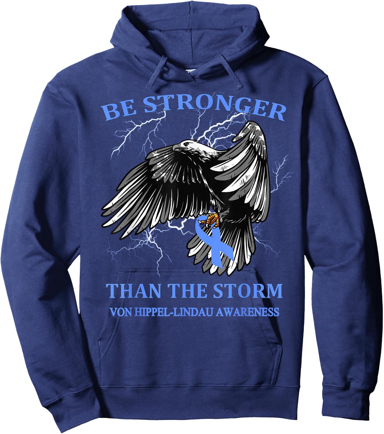 Be Stronger Than The Storm Von Hippel-Lindau Hoodie - Hoodie | Navy