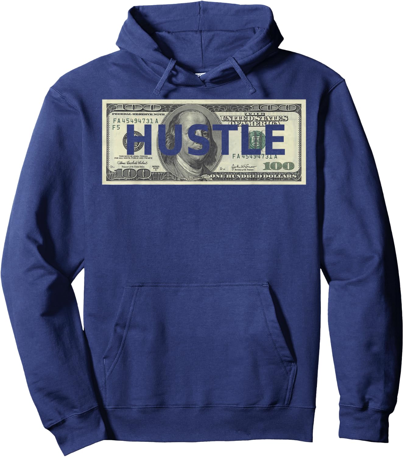 Dollar Hustle Money Hustler Freelance Hoodie - Hoodie | Navy