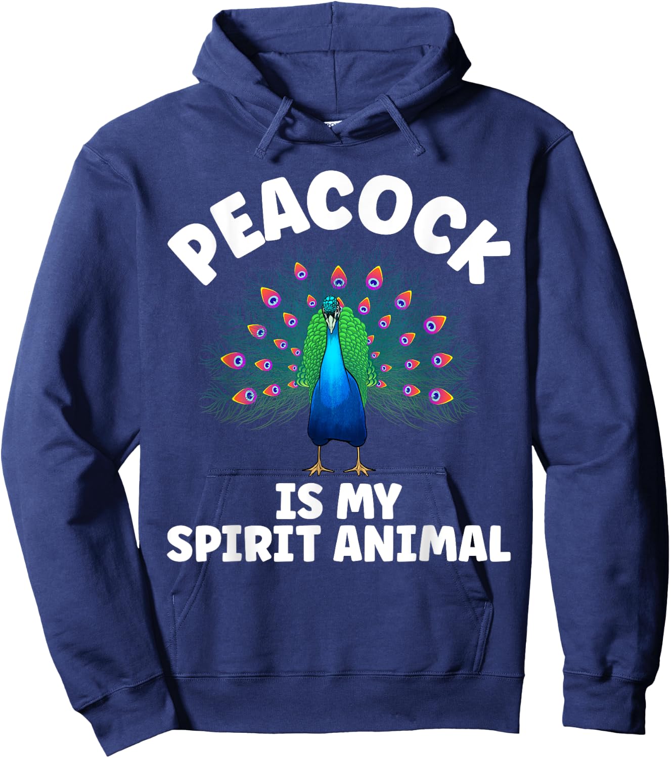 Funny Peacock Design Women Pheasant Peacock Lovers Hoodie - Hoodie | Navy