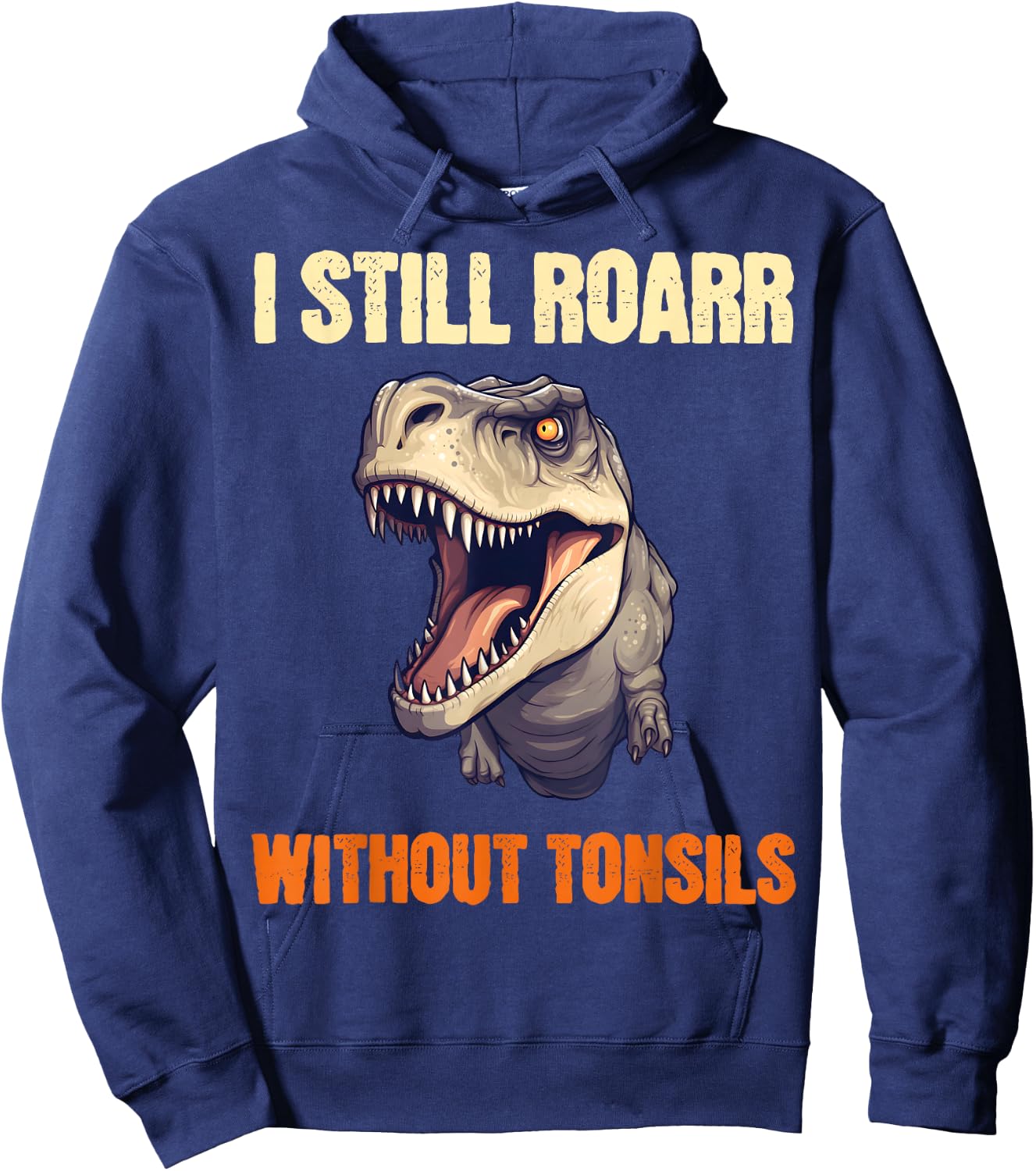 Boys Tonsil Removal Surgery Get Well Kids Dinosaur Hoodie - Hoodie | Navy