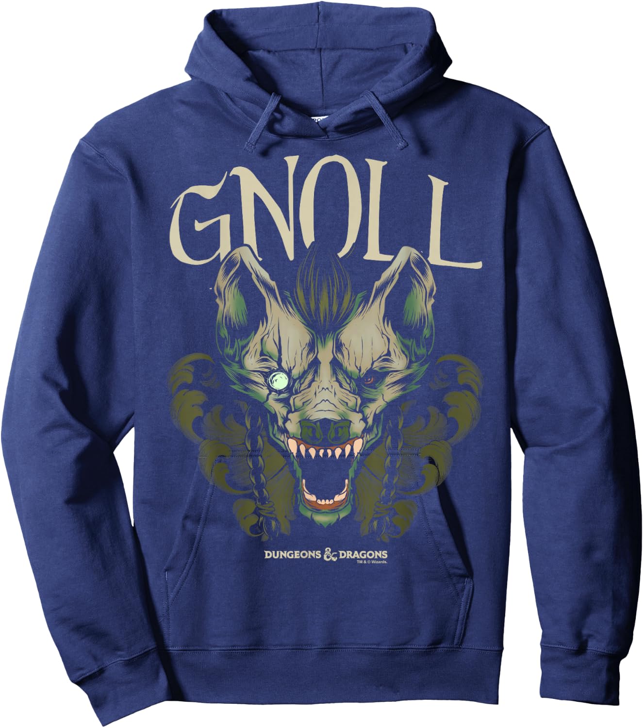 Dungeons & Dragons Gnoll Big Face Hoodie - Hoodie | Navy