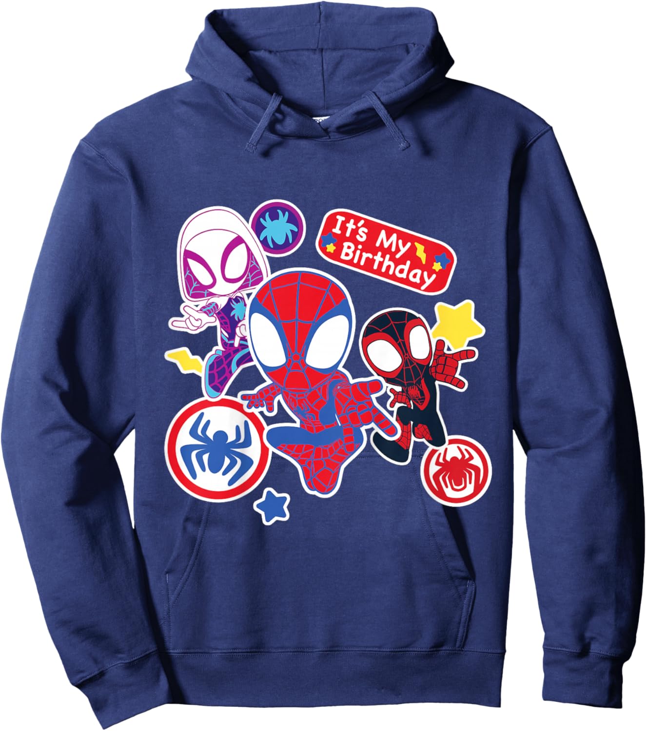 Marvel Spidey and His Amazing Friends It’s My Birthday Hoodie - Hoodie | Navy