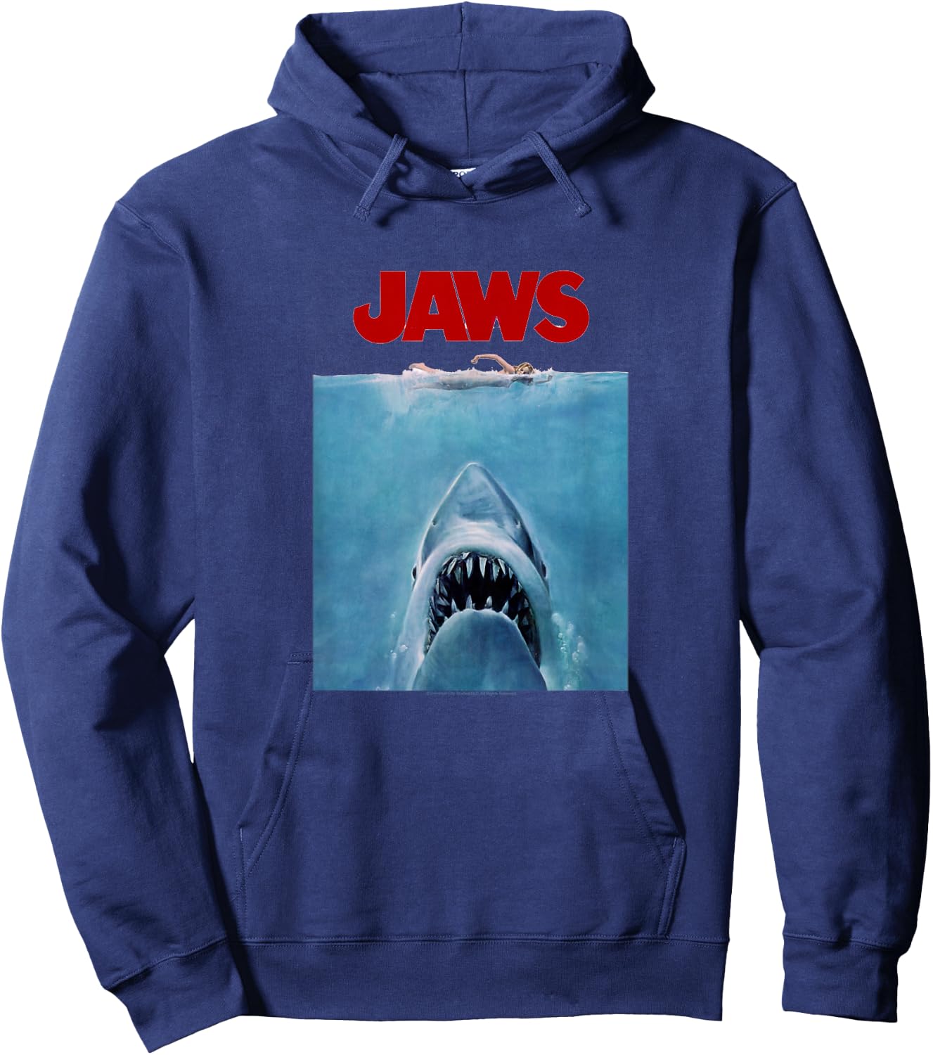 Jaws Classic Poster Art Hoodie - Hoodie | Navy
