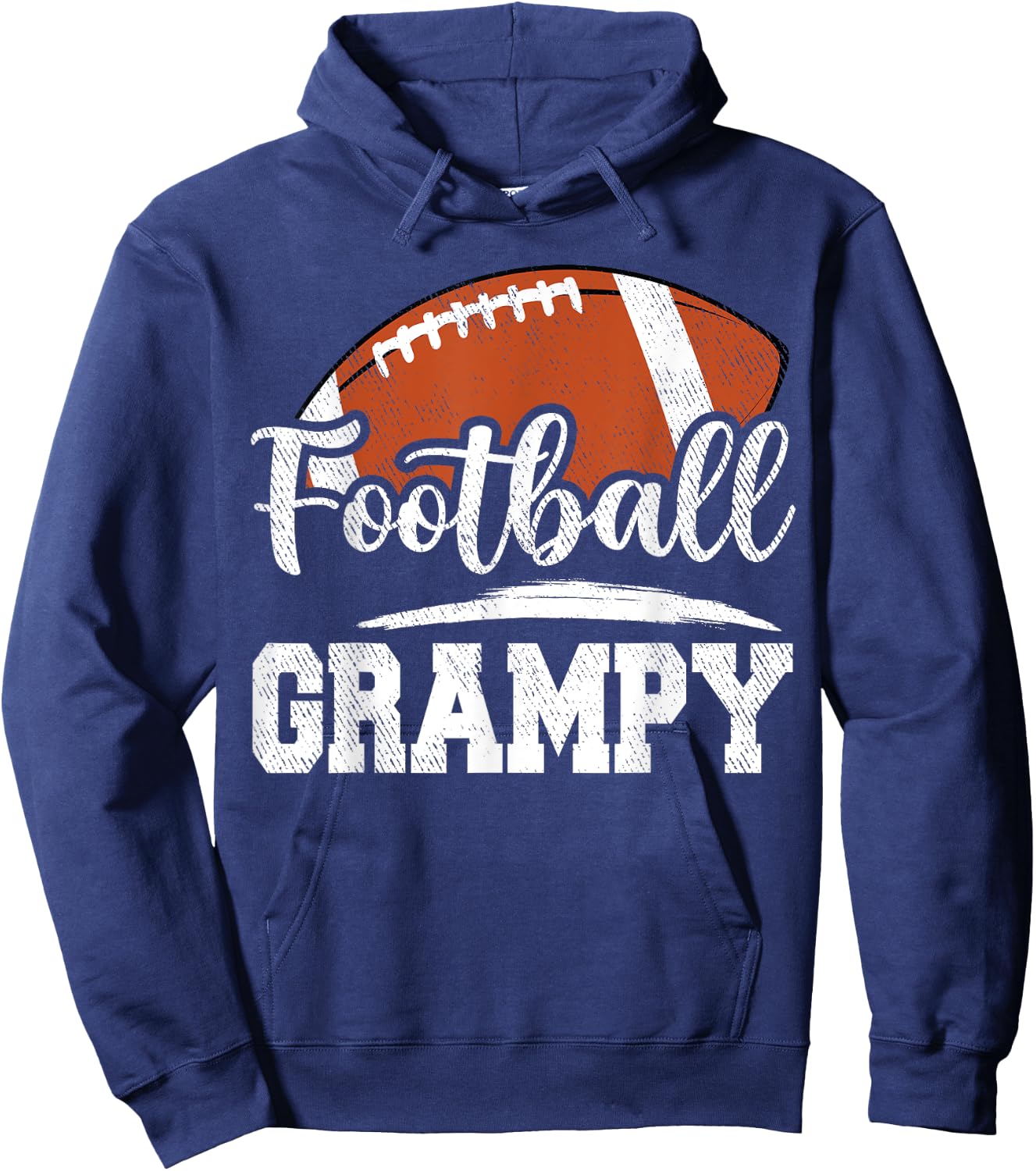 Football Grampy Football Player Game Day Father's Day Hoodie - Hoodie | Navy