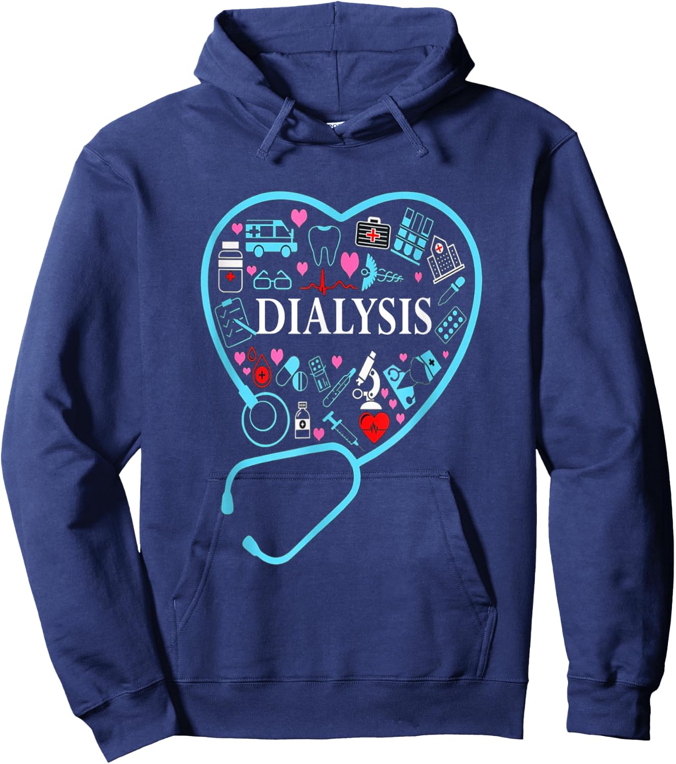 Dialysis Technician Nephrology Tech Hoodie - Hoodie | Navy