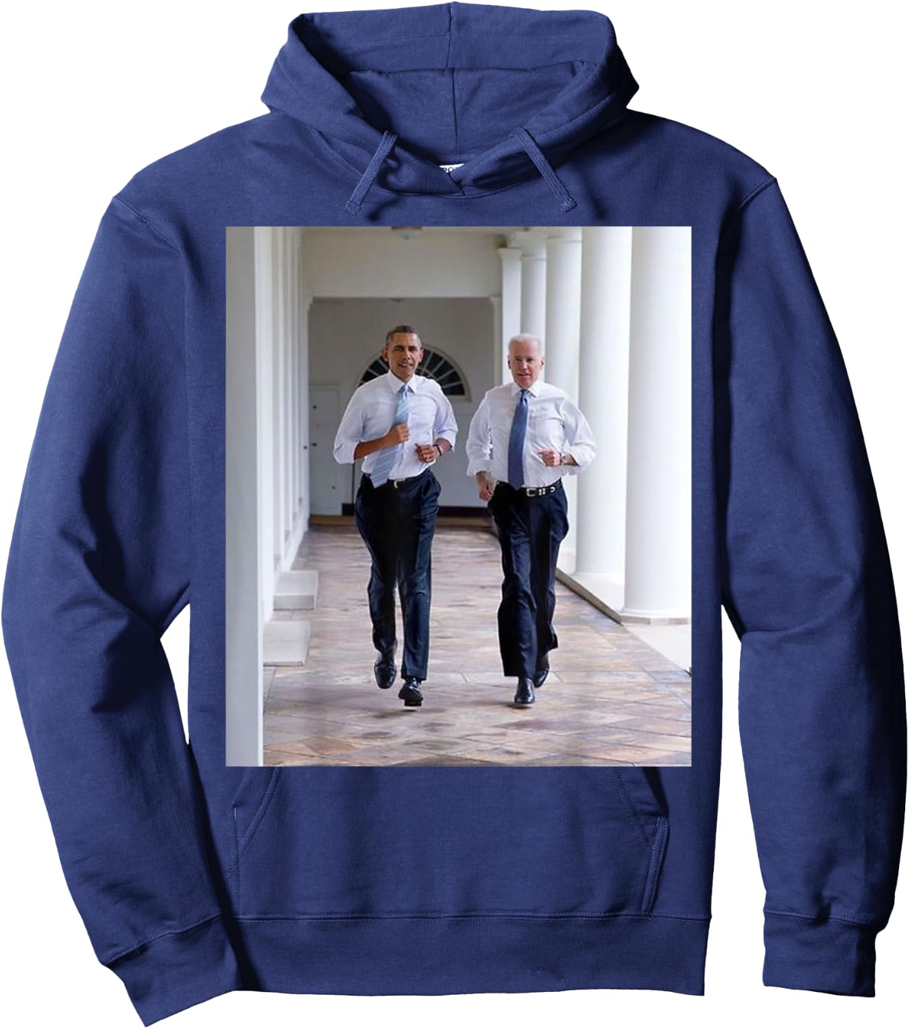 Barack Obama Joe Biden Running Democratic Election Gift Hoodie - Hoodie | Navy
