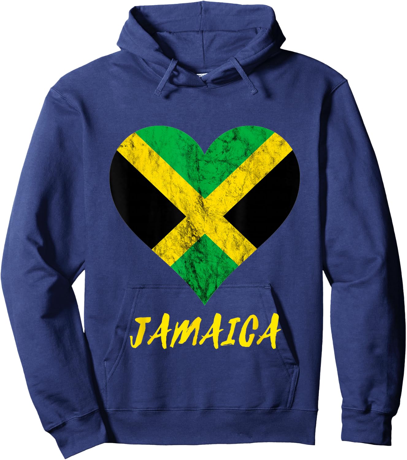 Jamaica Heart Jamaican Love Caribbean Jamaica Travel Hoodie - Hoodie | Navy