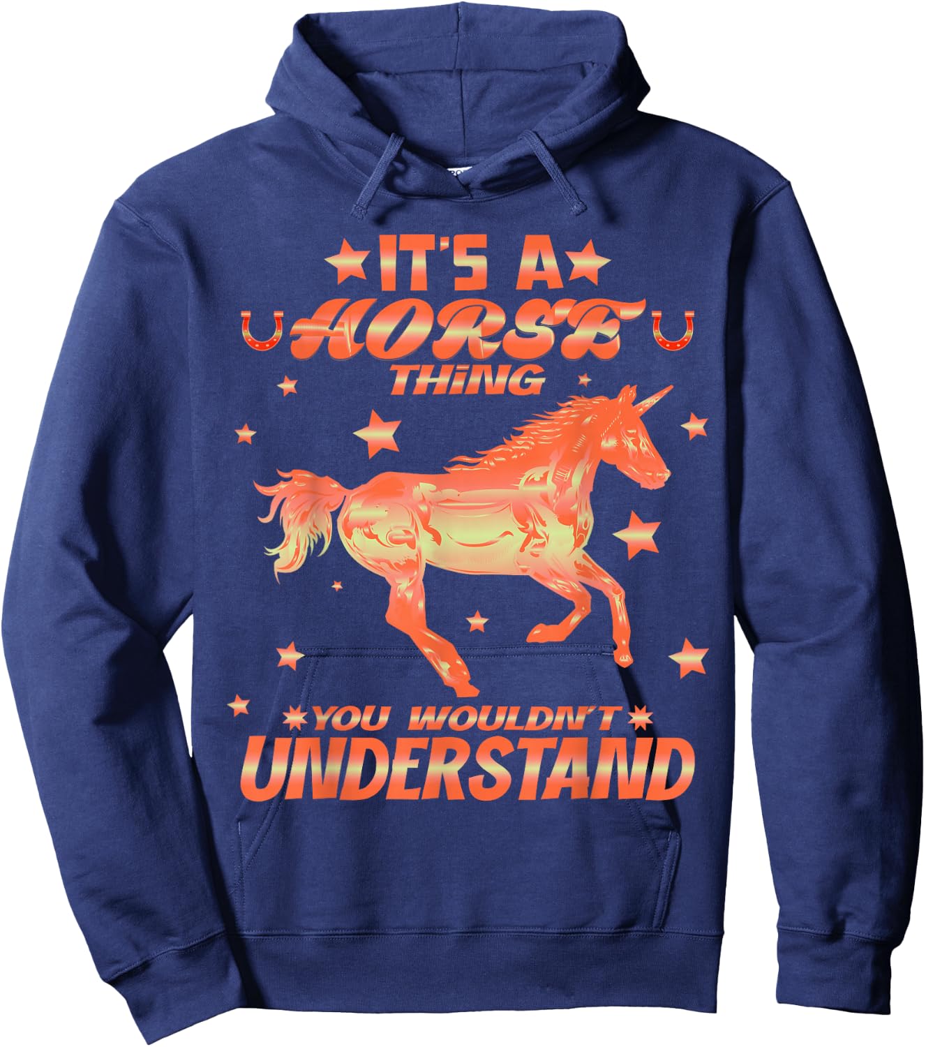 Horse Rider | Equestrian | Horse Girl | Horse Lover Hoodie - Hoodie | Navy