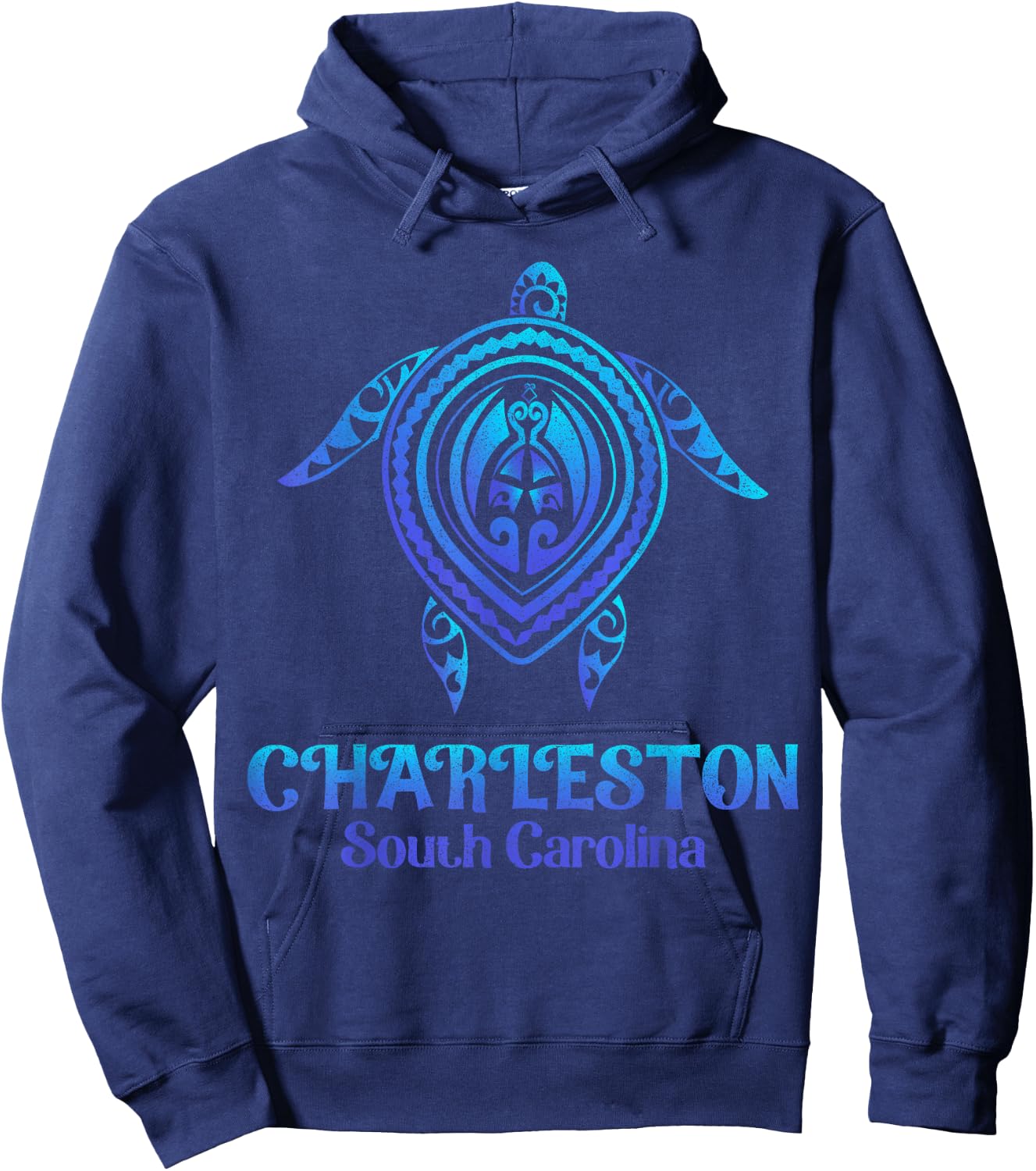 Charleston South Carolina Beach Charleston SC Sea Turtle Men Women Kids Hoodie - Hoodie | Navy
