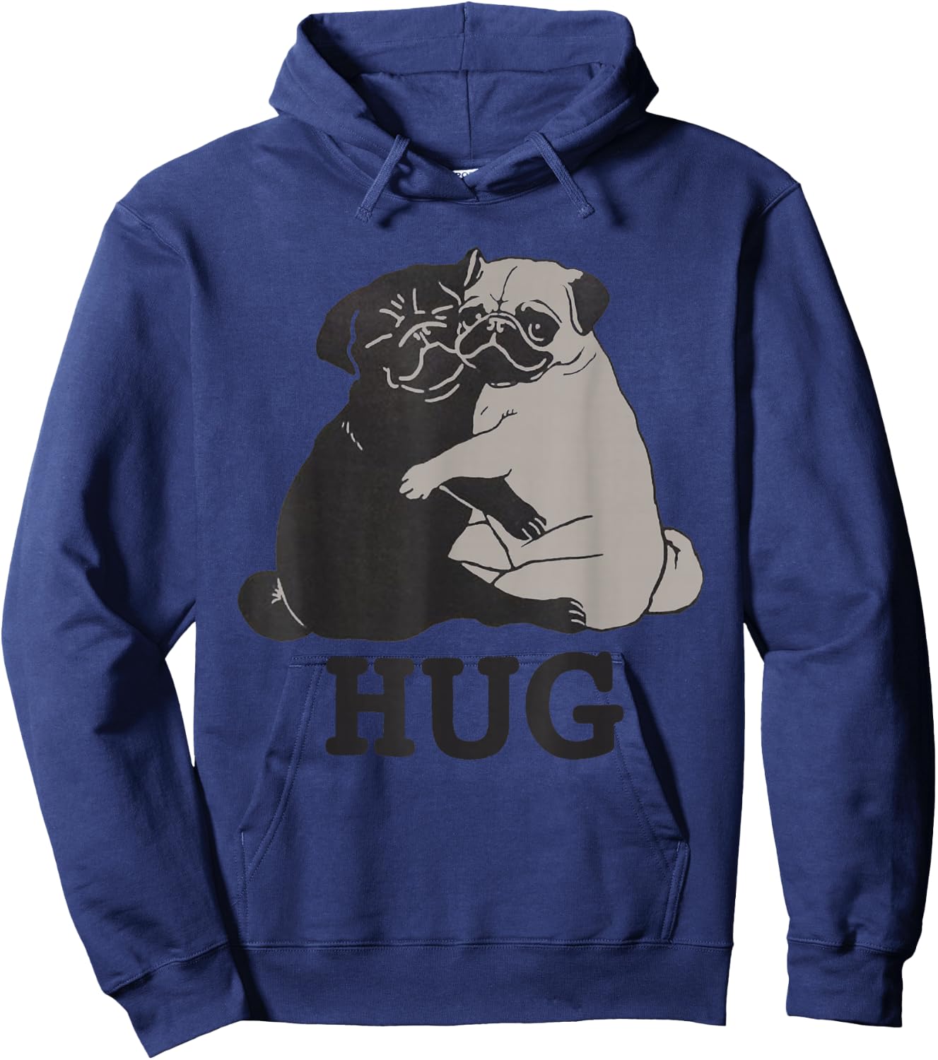 Hug The Pugs for Dog Lover Pug Lover & Dog Trainer Hoodie - Hoodie | Navy