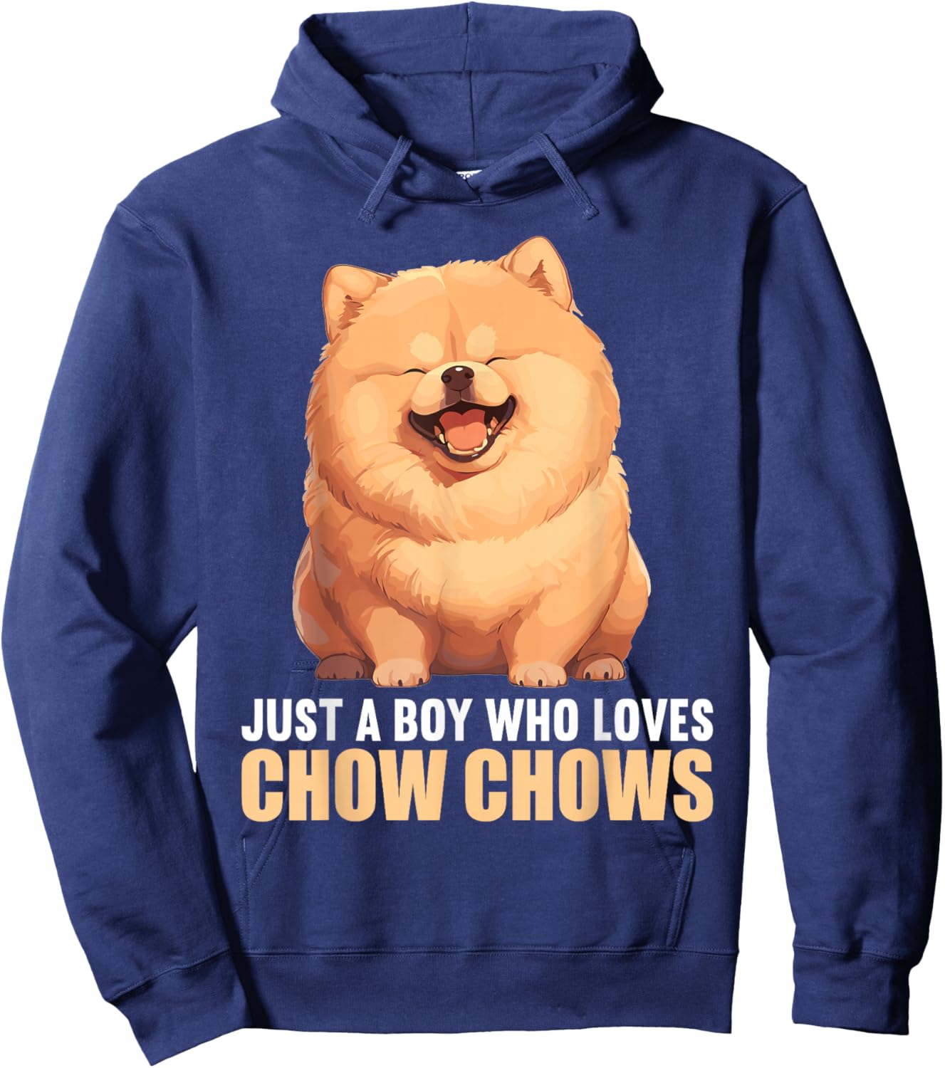 Just a Boy who loves Chow Chows Dogs Dog Chow Chow Hoodie - Hoodie | Navy