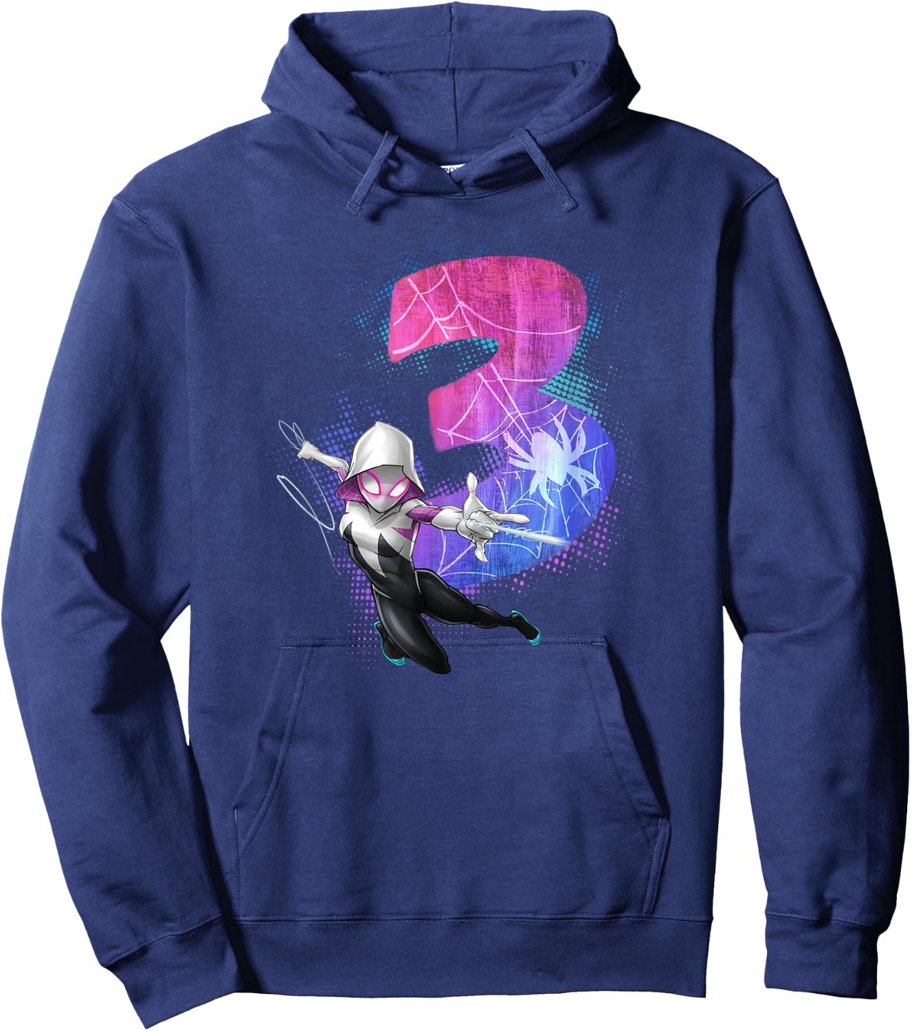 Marvel Ghost-Spider Gwen Stacy 3rd Birthday Graphic Hoodie - Hoodie | Navy