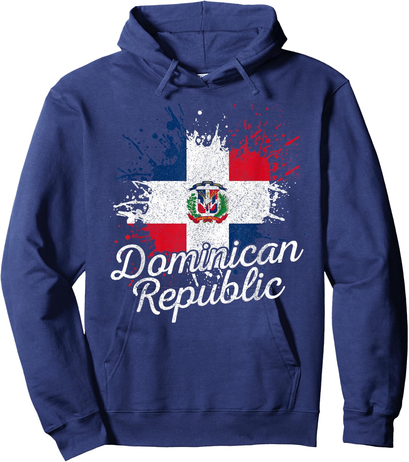 Dominican Republic Patriotic Dominican Flag Hoodie - Hoodie | Navy