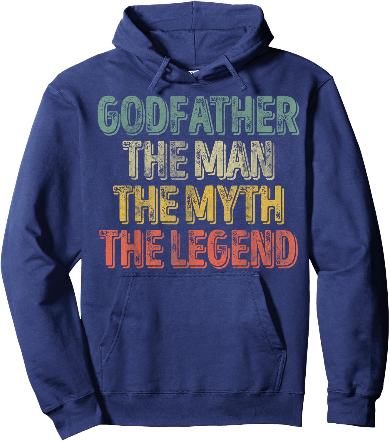 Godfather The Man The Myth The Legend Shirt Father's Day Hoodie - Hoodie | Navy