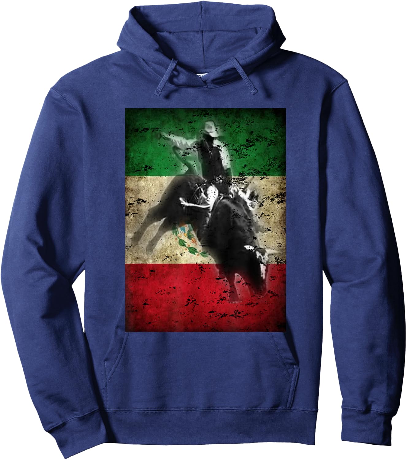 Mexico Bull Riding Ranch Rider Mexican Hoodie - Hoodie | Navy