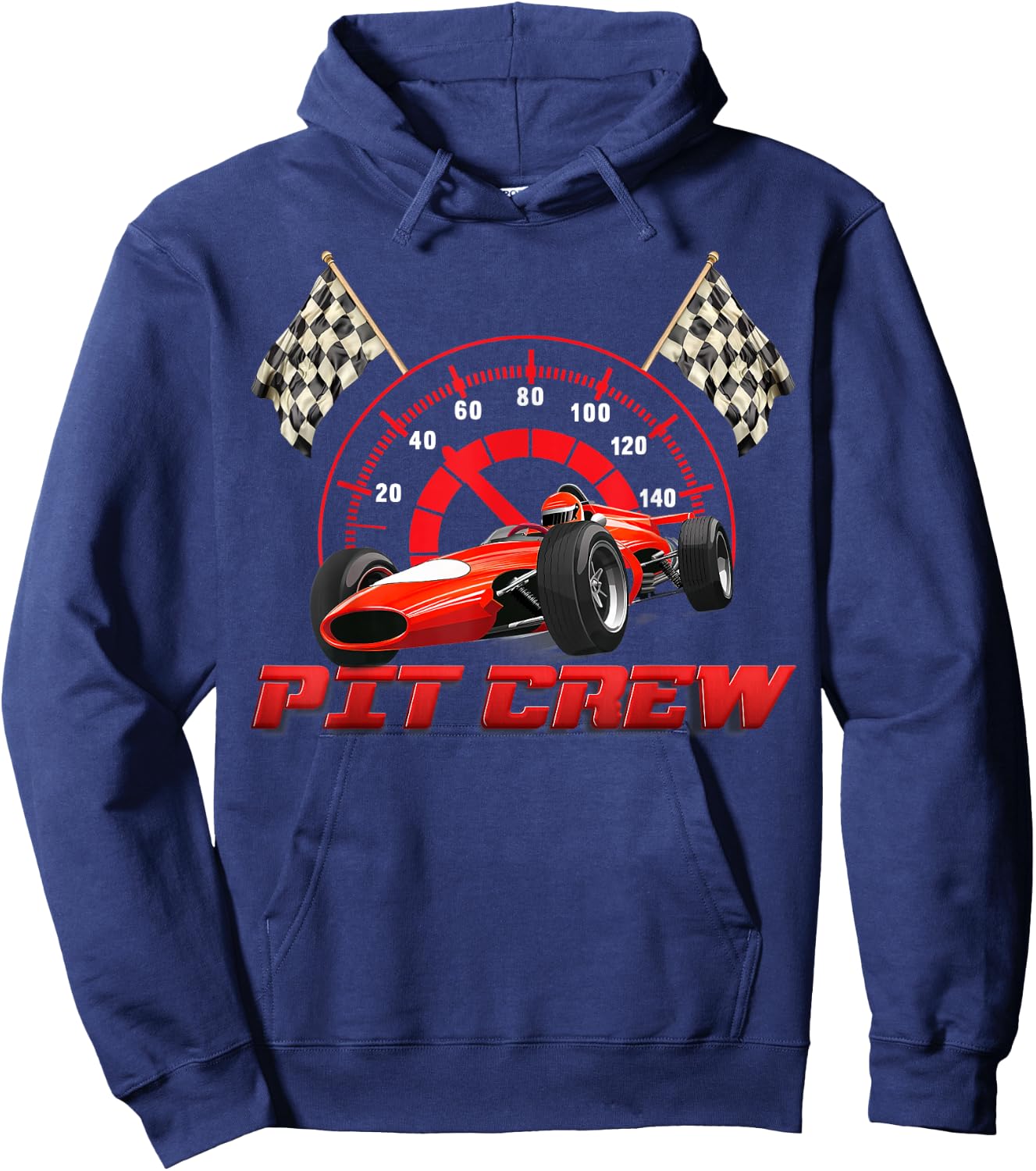 Pit Crew Race Car Birthday Party Racing Car Parties Hoodie - Hoodie | Navy