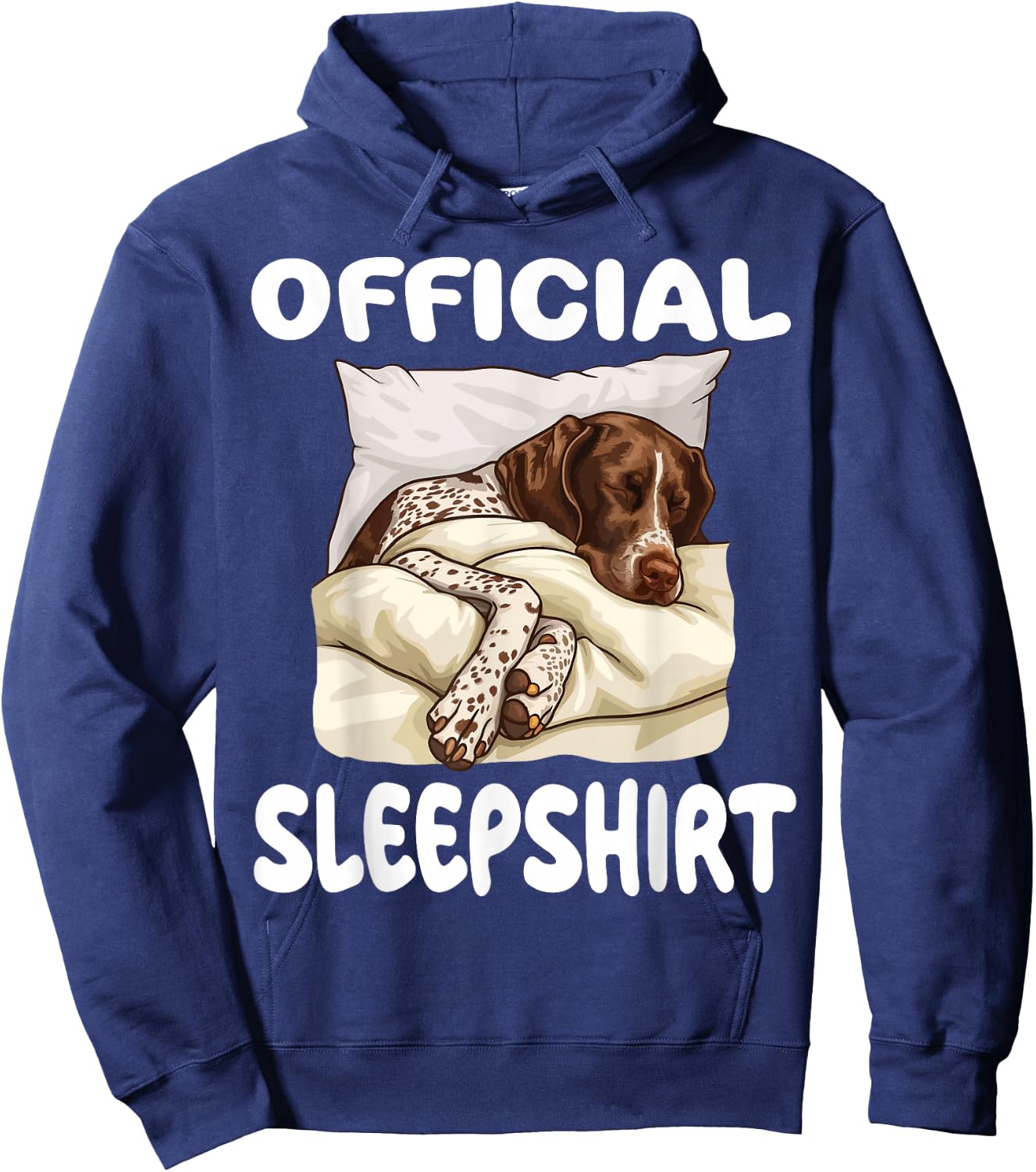 German Shorthaired Pointer Dog Official Sleepshirt Pajamas Hoodie - Hoodie | Navy