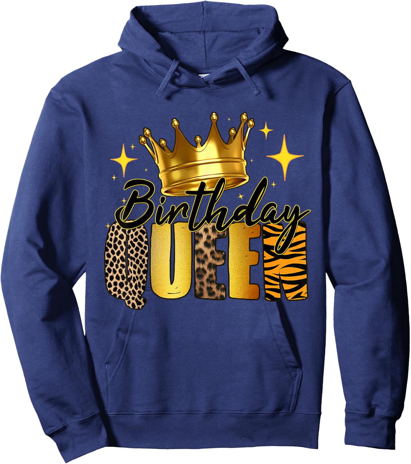 Birthday Queen Of The Birthday Queen Women Bday Party Gift Hoodie - Hoodie | Navy