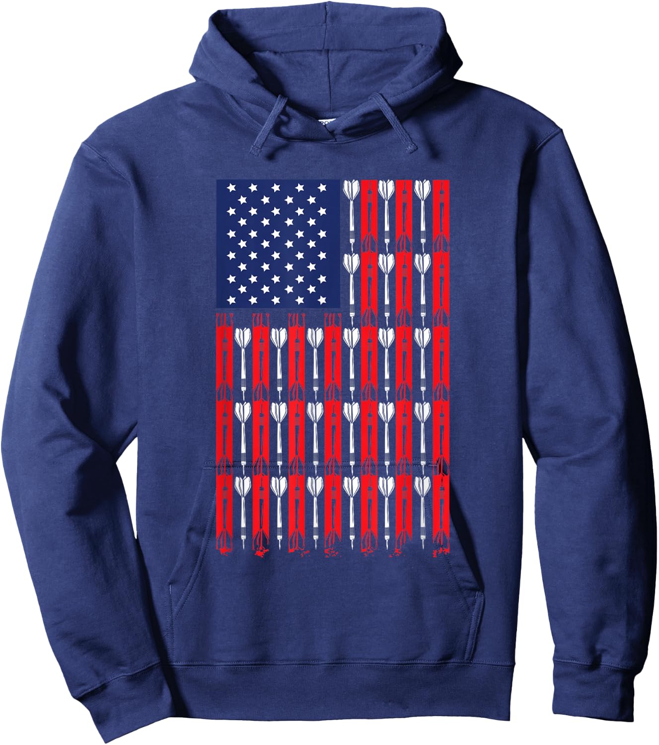 American Flag Darts Hoodie - Hoodie | Navy