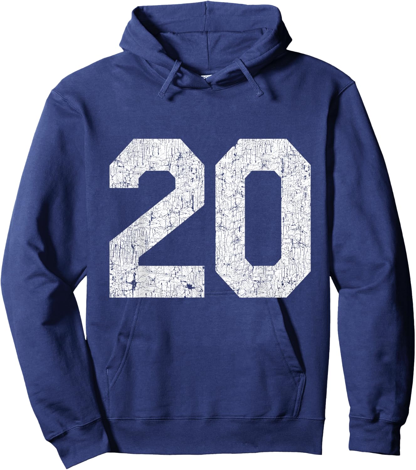 Jersey Uniform Number #20, 20th Birthday Hoodie - Hoodie | Navy