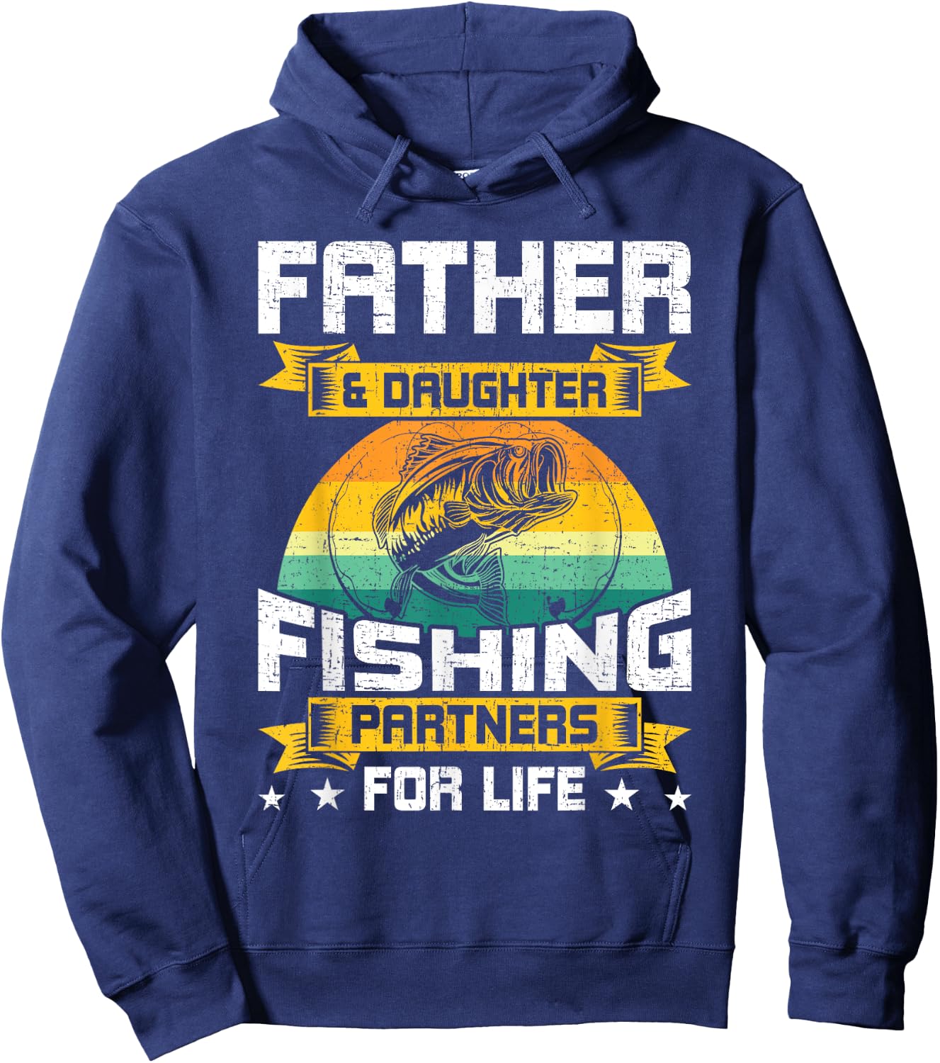 Father And Daughter Fishing Partners For Life Fishing Hoodie - Hoodie | Navy