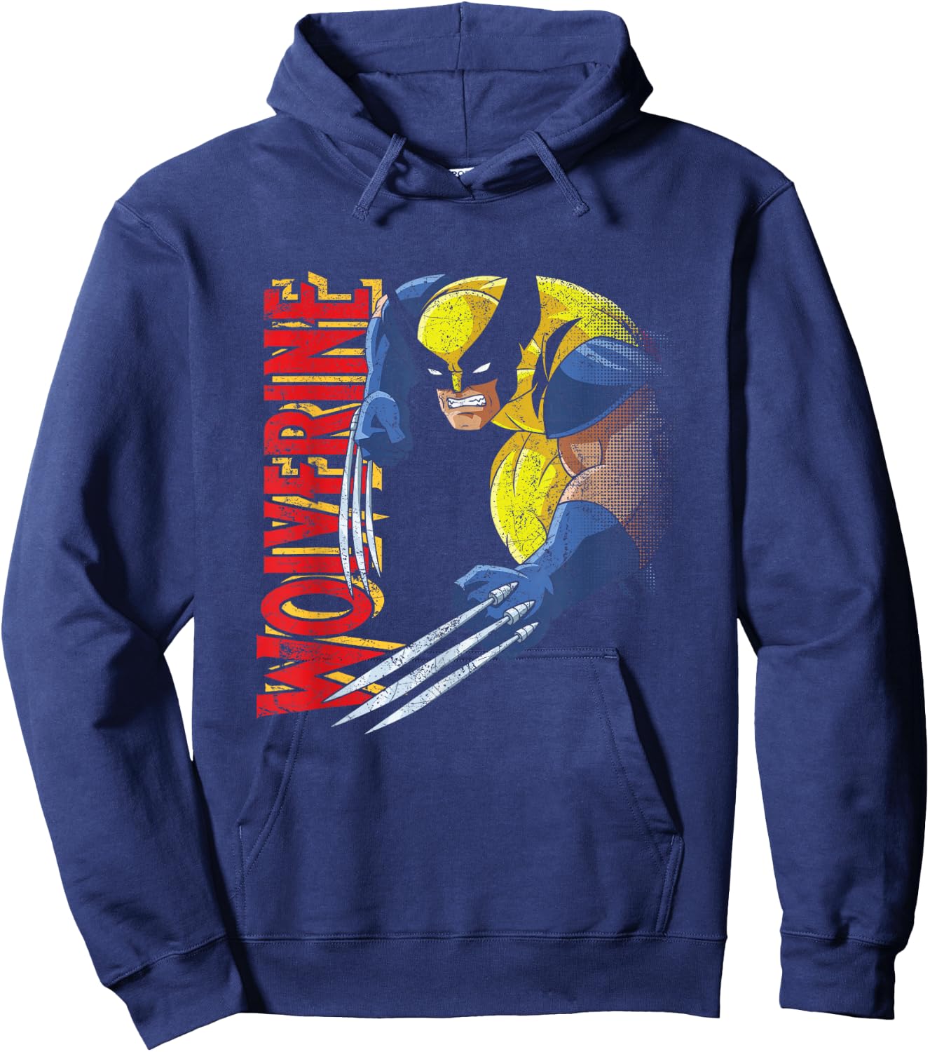 Marvel X-Men Wolverine 90s Animated Series Hoodie - Hoodie | Navy