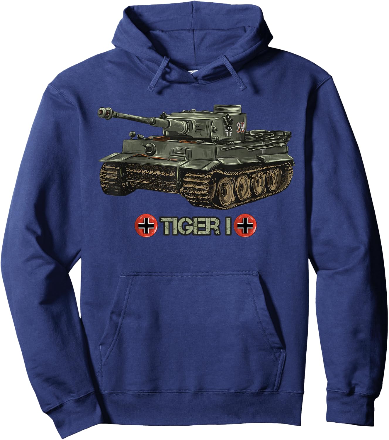 World War 2 German Tank Tiger I (1) gift memorabilia Hoodie - Hoodie | Navy