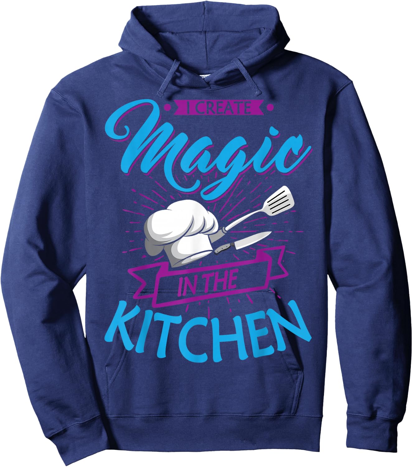 Chef Magic Kitchen Chief Cook Hat Culinary Sous-Chef Cuisine Hoodie - Hoodie | Navy