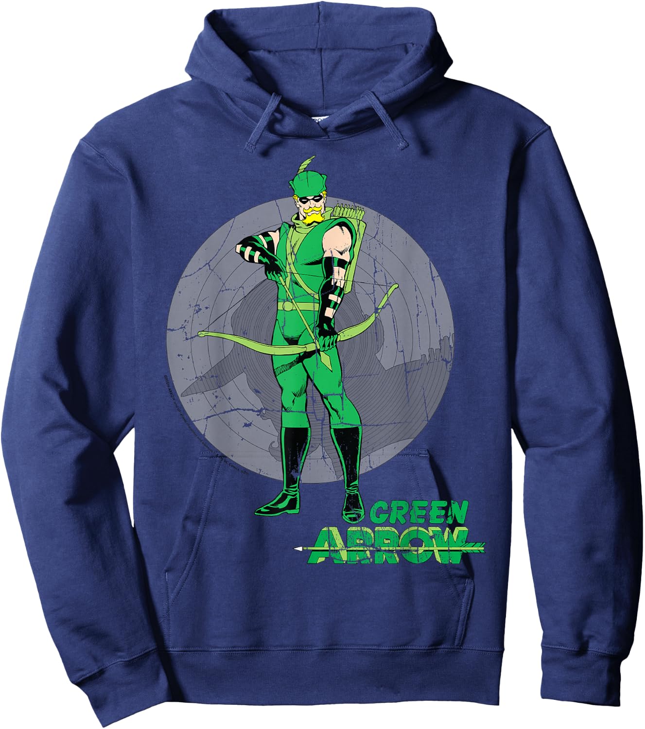 DC Comics Green Arrow Target Background Hoodie - Hoodie | Navy
