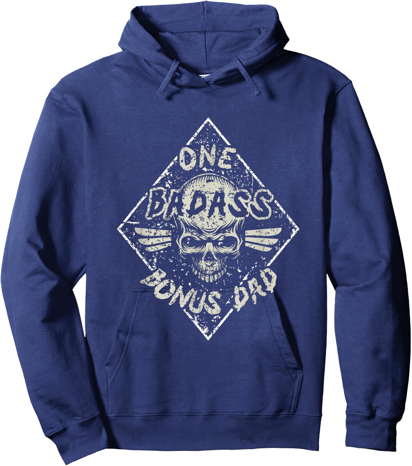 One Badass Bonus Dad Hoodie - Hoodie | Navy