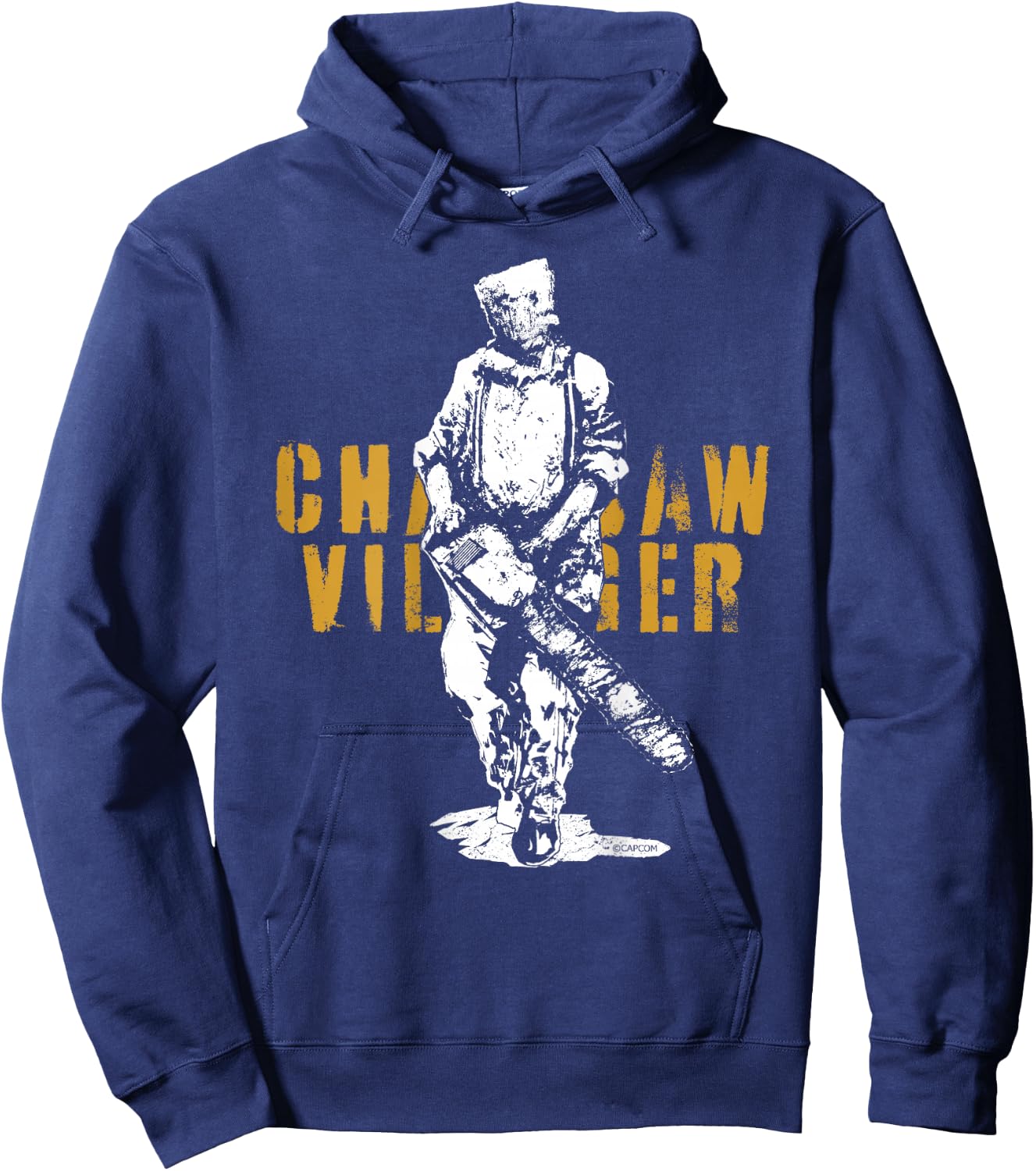 Resident Evil 4 Chainsaw Villager Hoodie - Hoodie | Navy