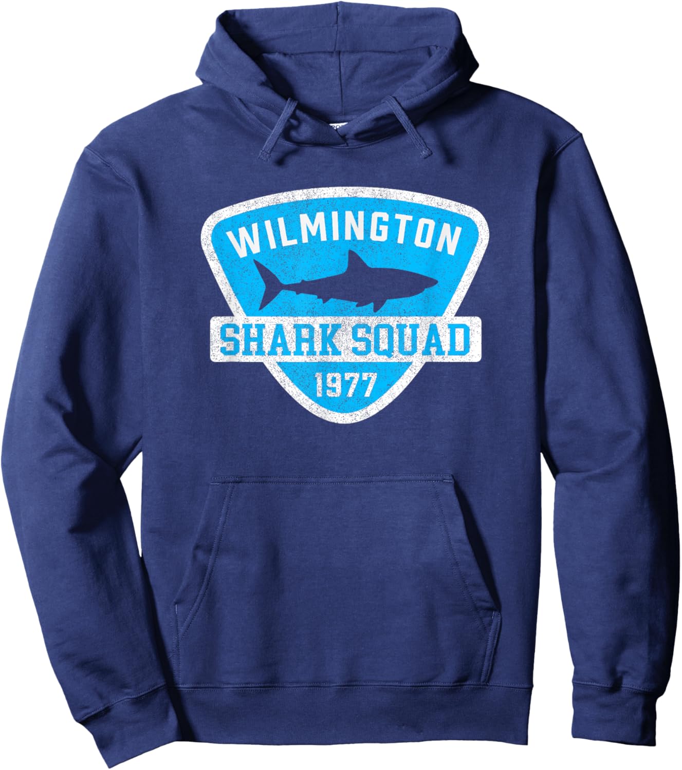 Kids Wilmington NC Shark Vacation Boys Girls Toddler Hoodie - Hoodie | Navy