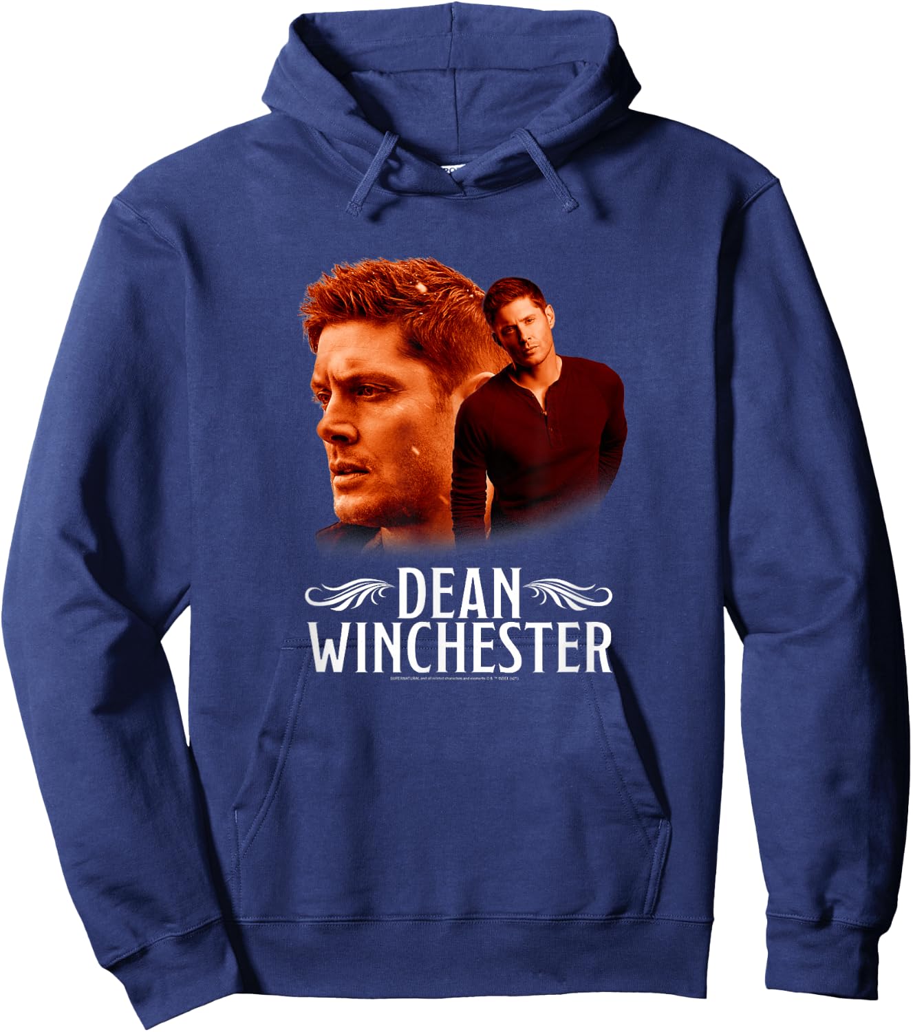Supernatural Dean Winchester Glamour Shot Profile Hoodie - Hoodie | Navy