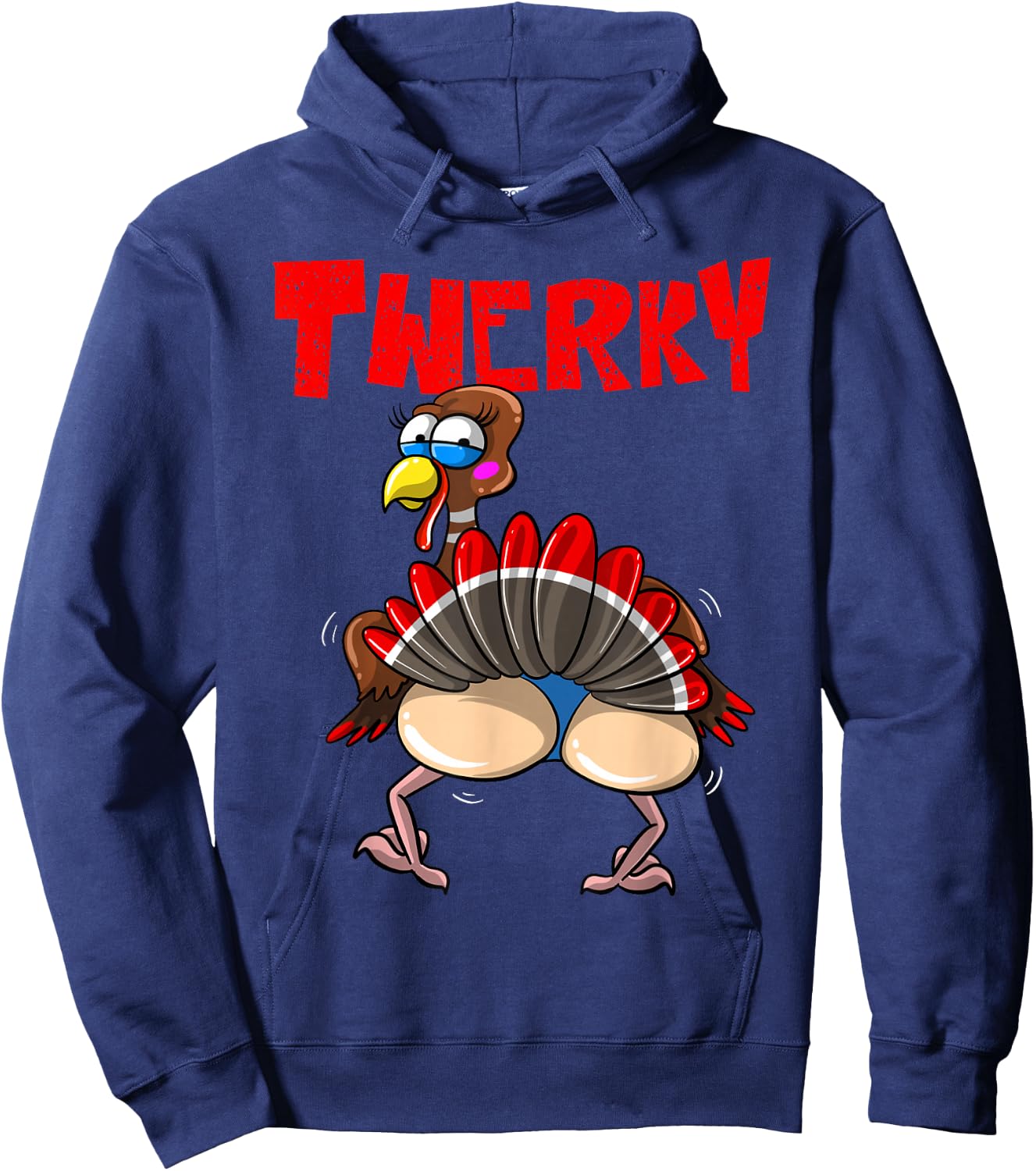 Funny Twerky Dance Cute Love Twerk Dancing Thanksgiving Gift Hoodie - Hoodie | Navy