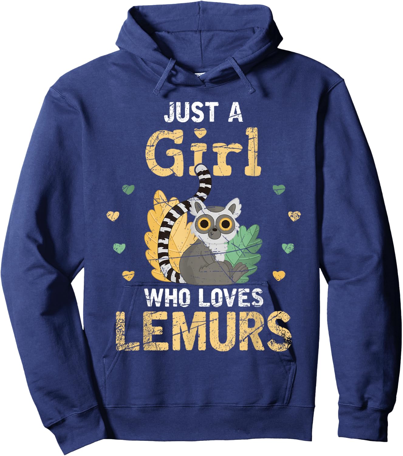 Madagascar Island Zoo Keeper Women Gift Lemur Hoodie - Hoodie | Navy