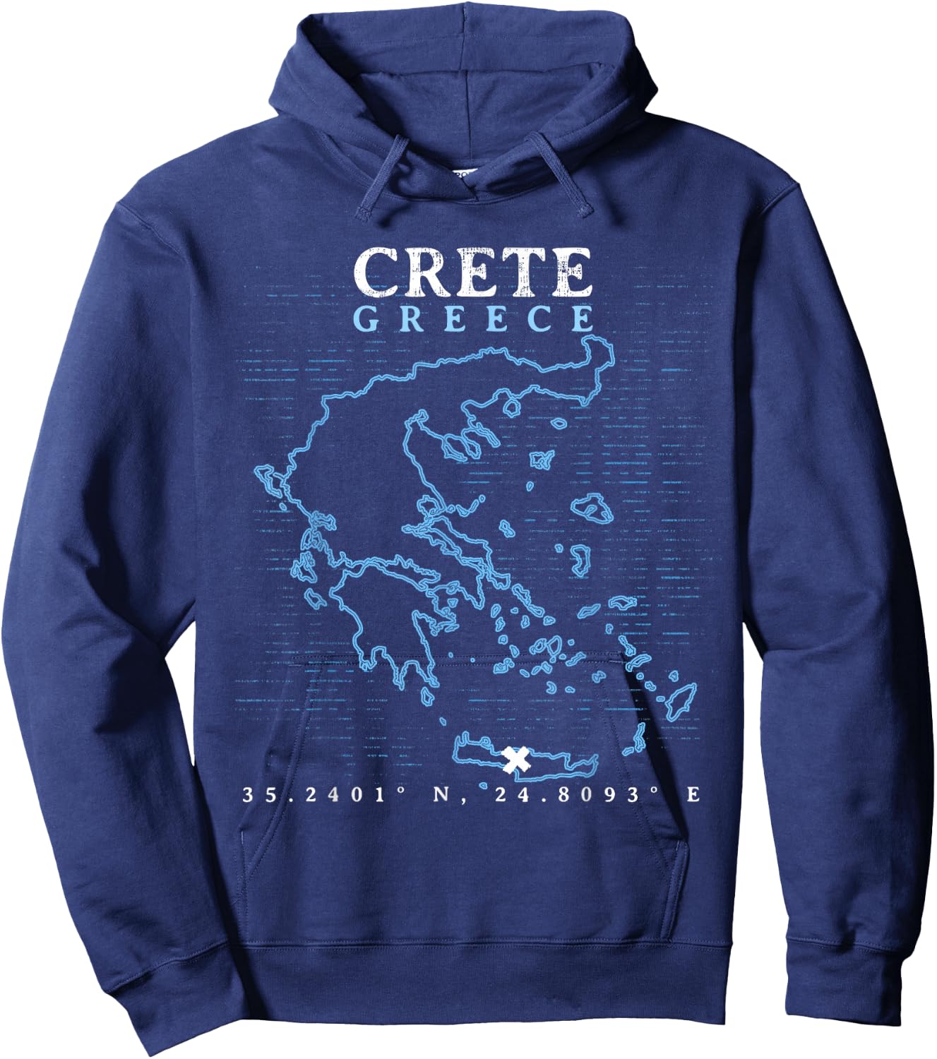 Greece Crete Hoodie - Hoodie | Navy