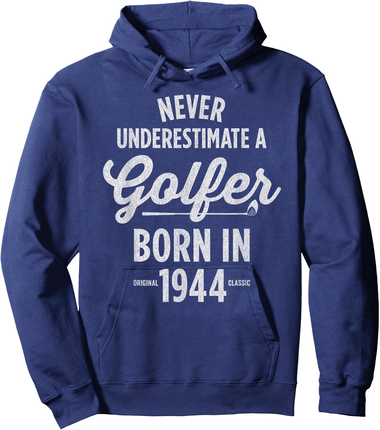 81 Year Old Golfer 81st Birthday Golf Hoodie - Hoodie | Navy