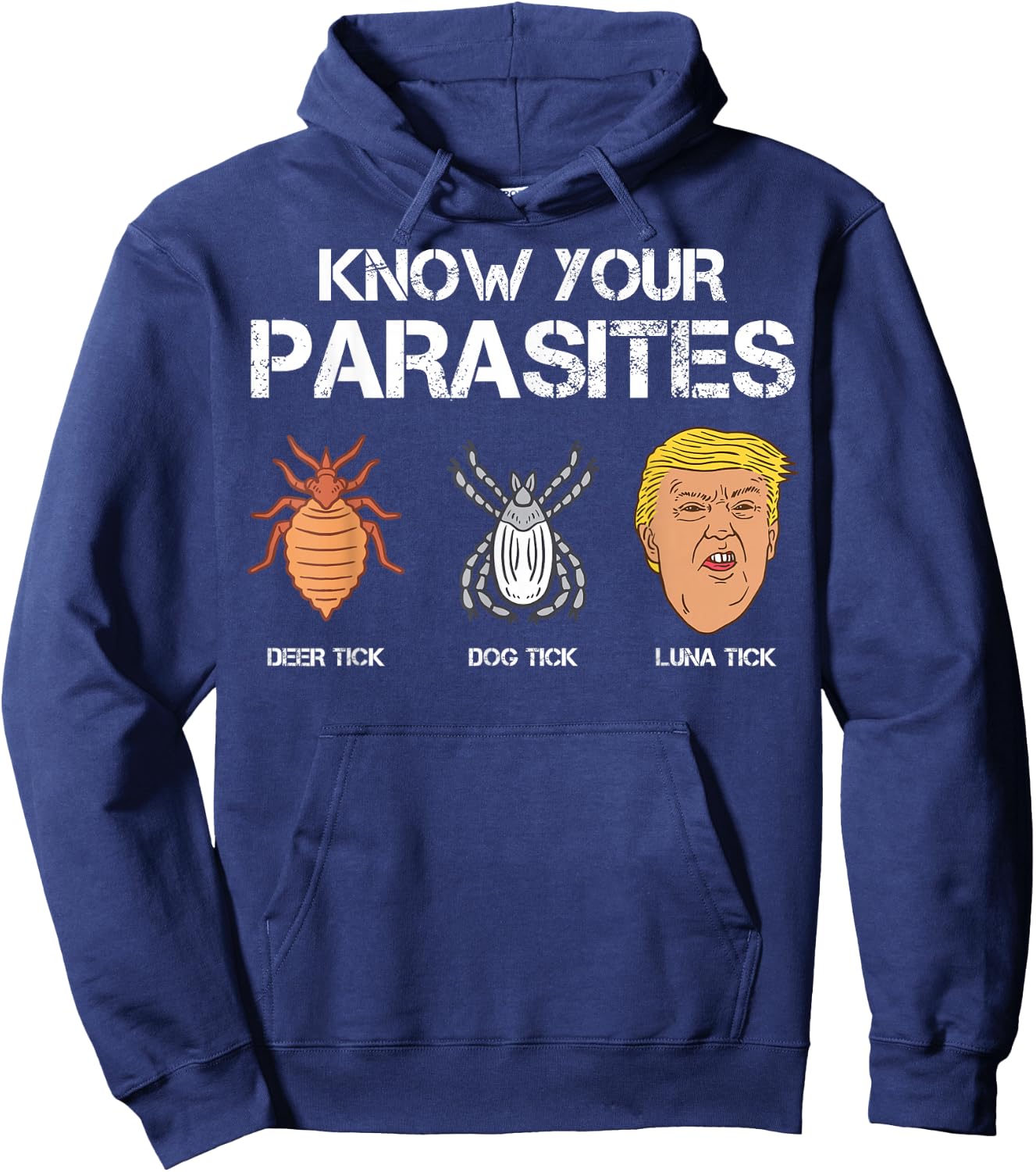 Know Your Parasites Anti Trump USA President Election 2020 Hoodie - Hoodie | Navy