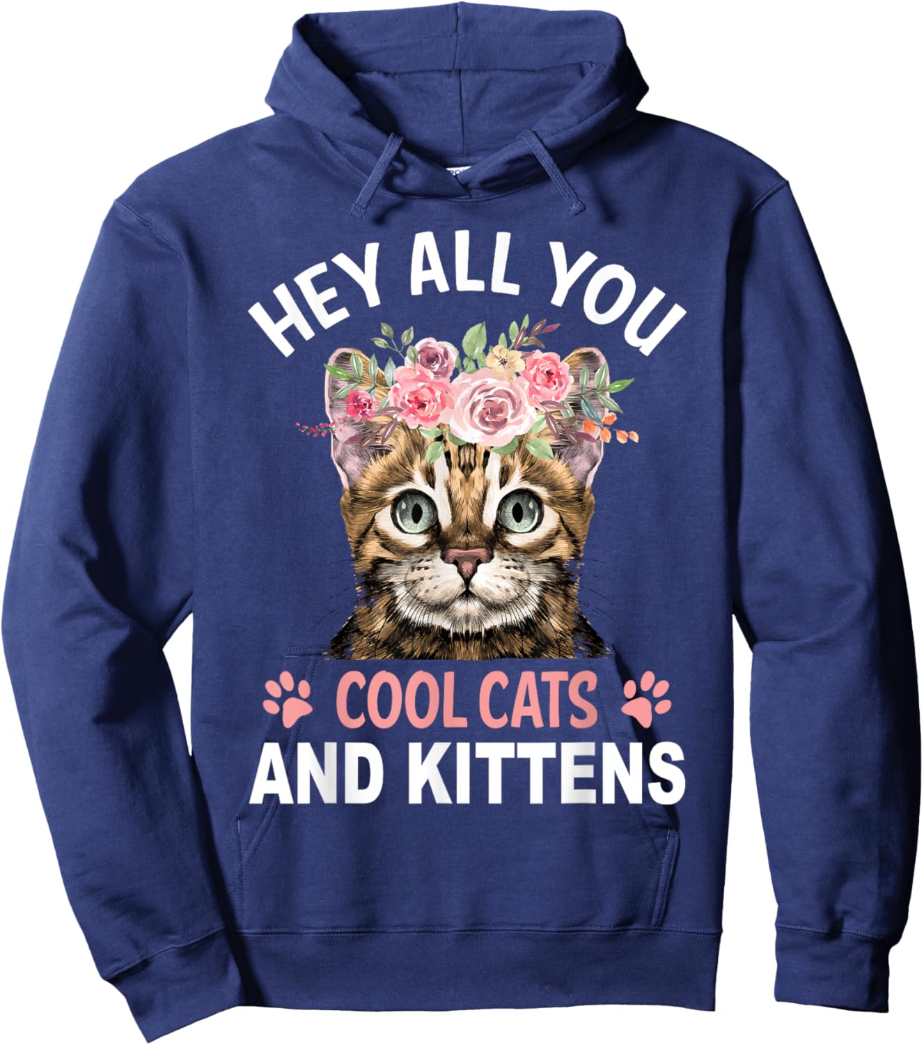 Hey All You Cool Cats And Kittens Hoodie - Hoodie | Navy