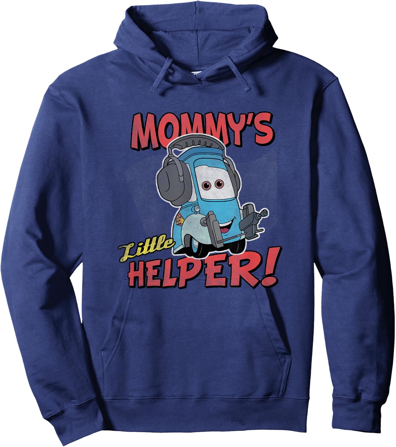 Disney Pixar Cars Mommy's Little Helper! Guido Vintage Shot Hoodie - Hoodie | Navy