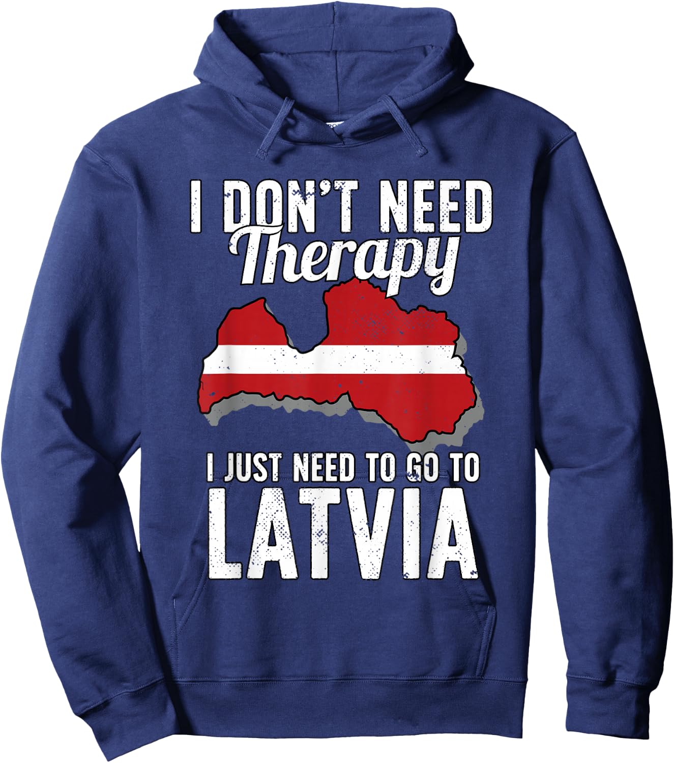 Latvian Flag I Latvia Flag I Vacation Latvia Hoodie - Hoodie | Navy