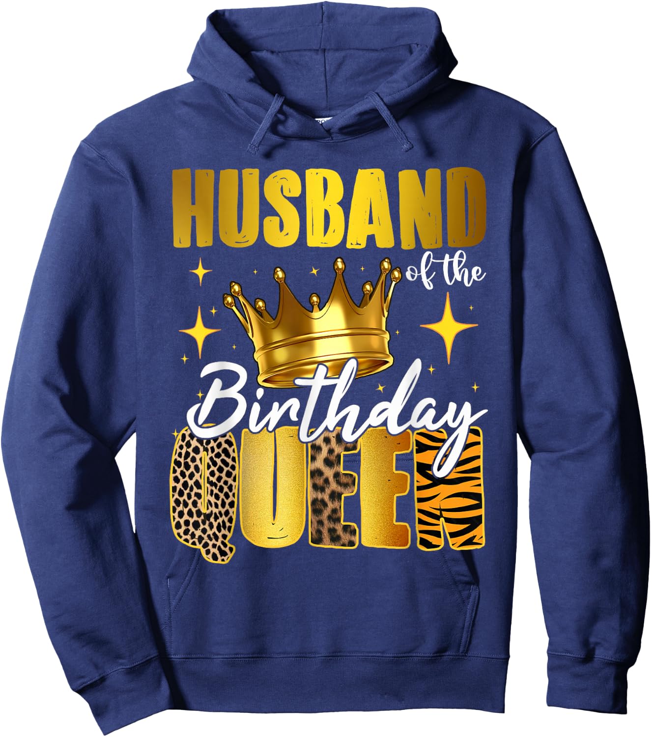 Husband Of The Birthday Queen Women Bday Party Gift Hoodie - Hoodie | Navy