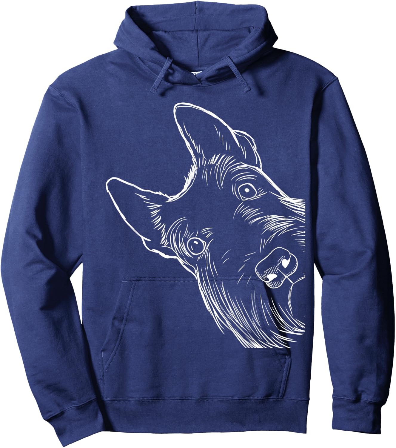 Funny Scottie Dog Scottish Terrier Small Hoodie - Hoodie | Navy