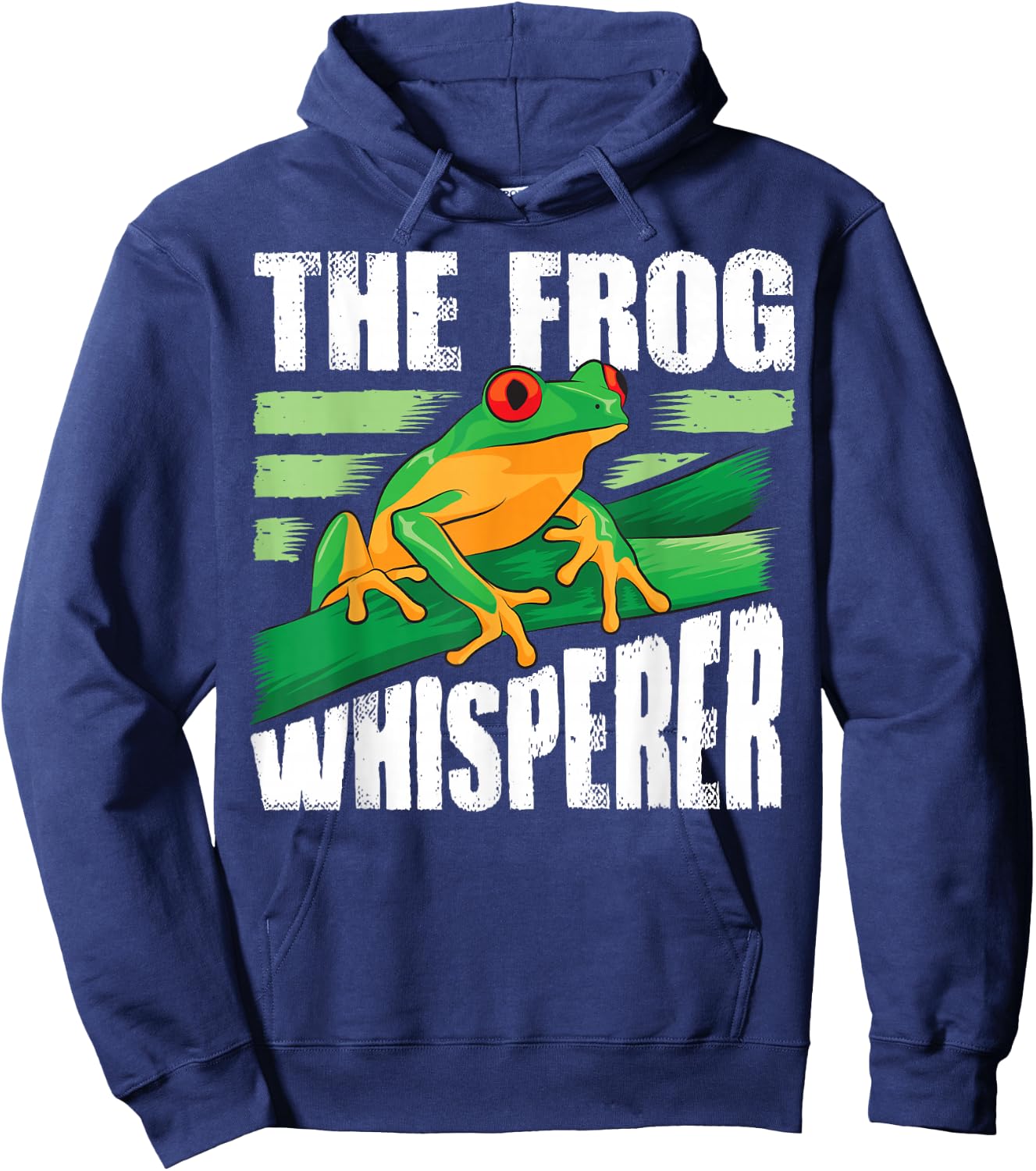 Funny The Frog Whisperer Gift | Cute Bullfrog Fan Boys Girls Hoodie - Hoodie | Navy