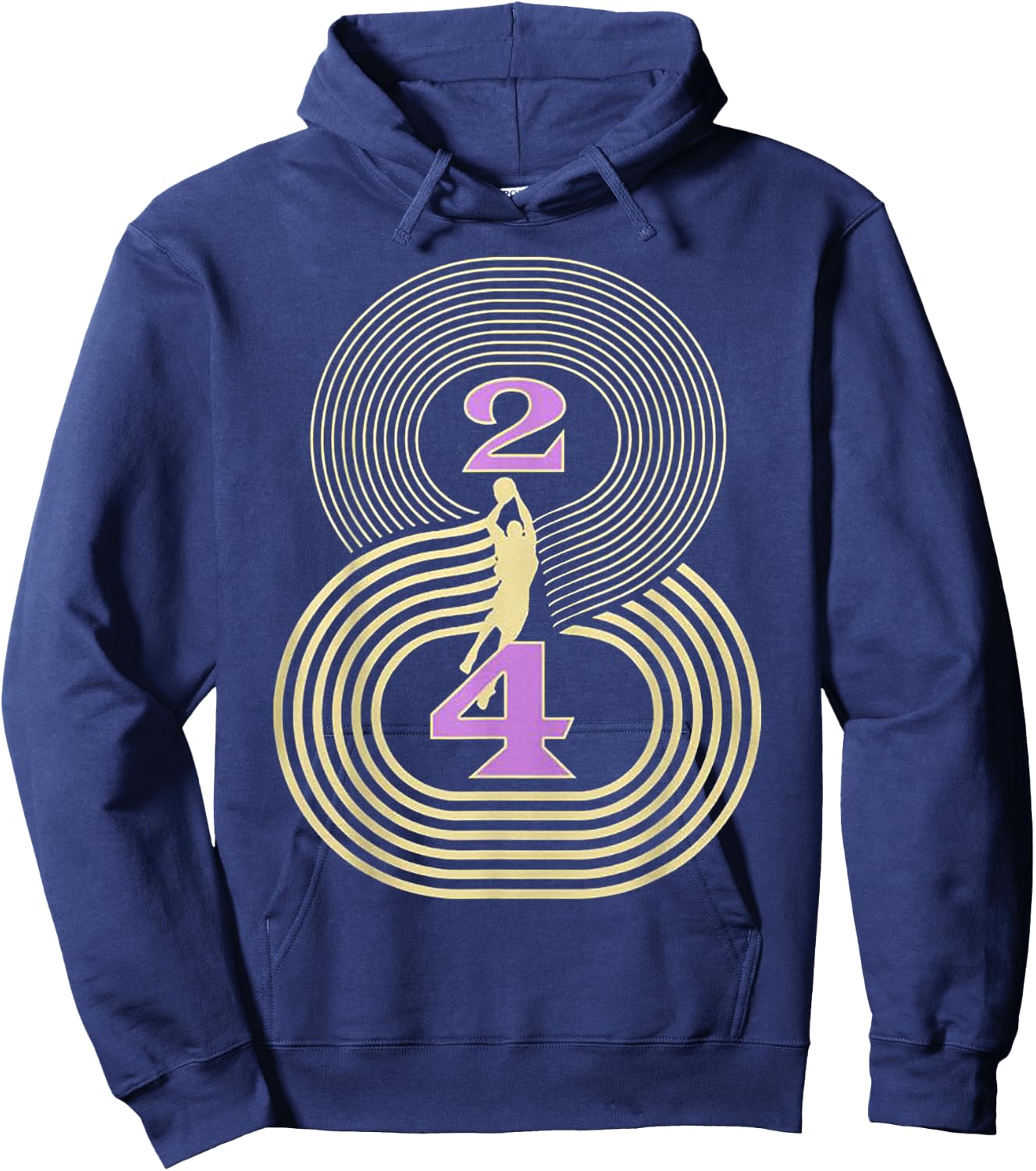 Number 8 and 24 Basketball Sport Memorial Hoodie - Hoodie | Navy