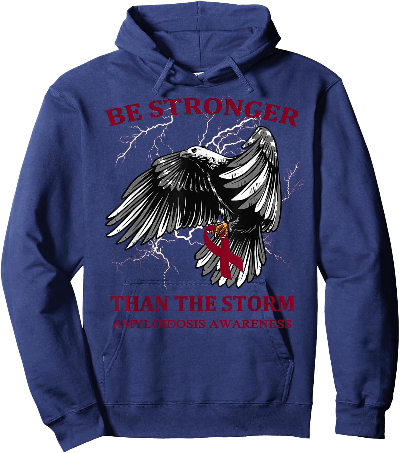 Be Stronger Than The Storm Amyloidosis Hoodie - Hoodie | Navy
