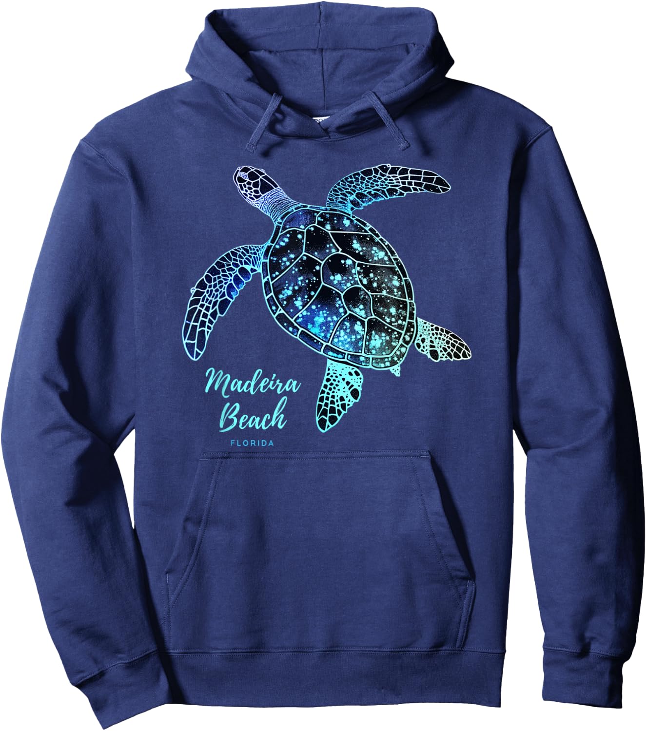 Madeira Beach FL Souvenir Vintage Sea Turtle Florida Hoodie - Hoodie | Navy