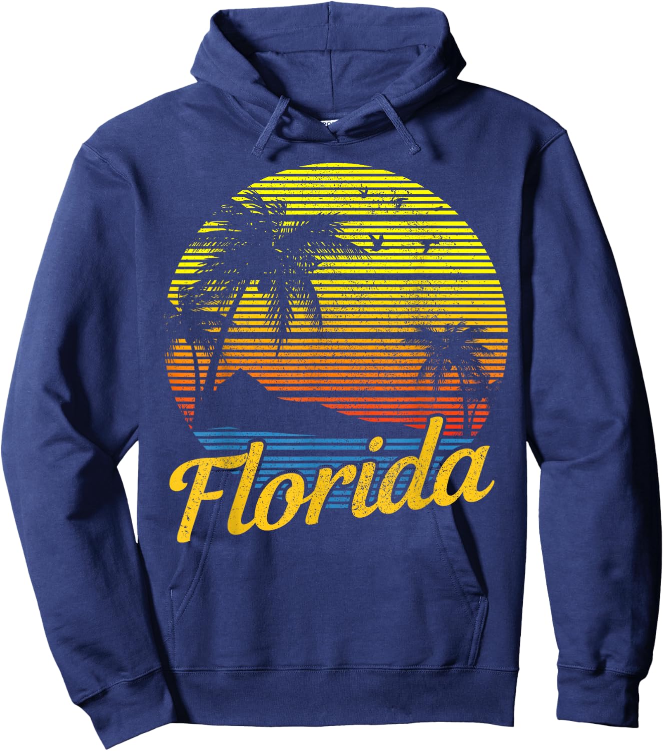 Florida Vintage Surfer USA America Souvenir Gift Hoodie - Hoodie | Navy