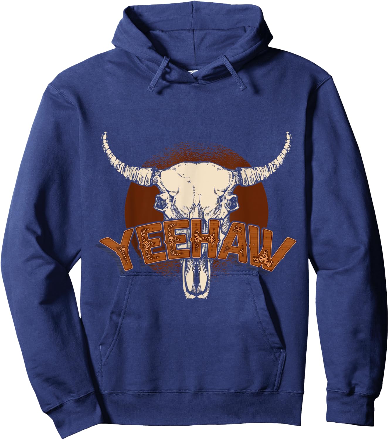 Yeehaw Cowboy Hoodie - Hoodie | Navy