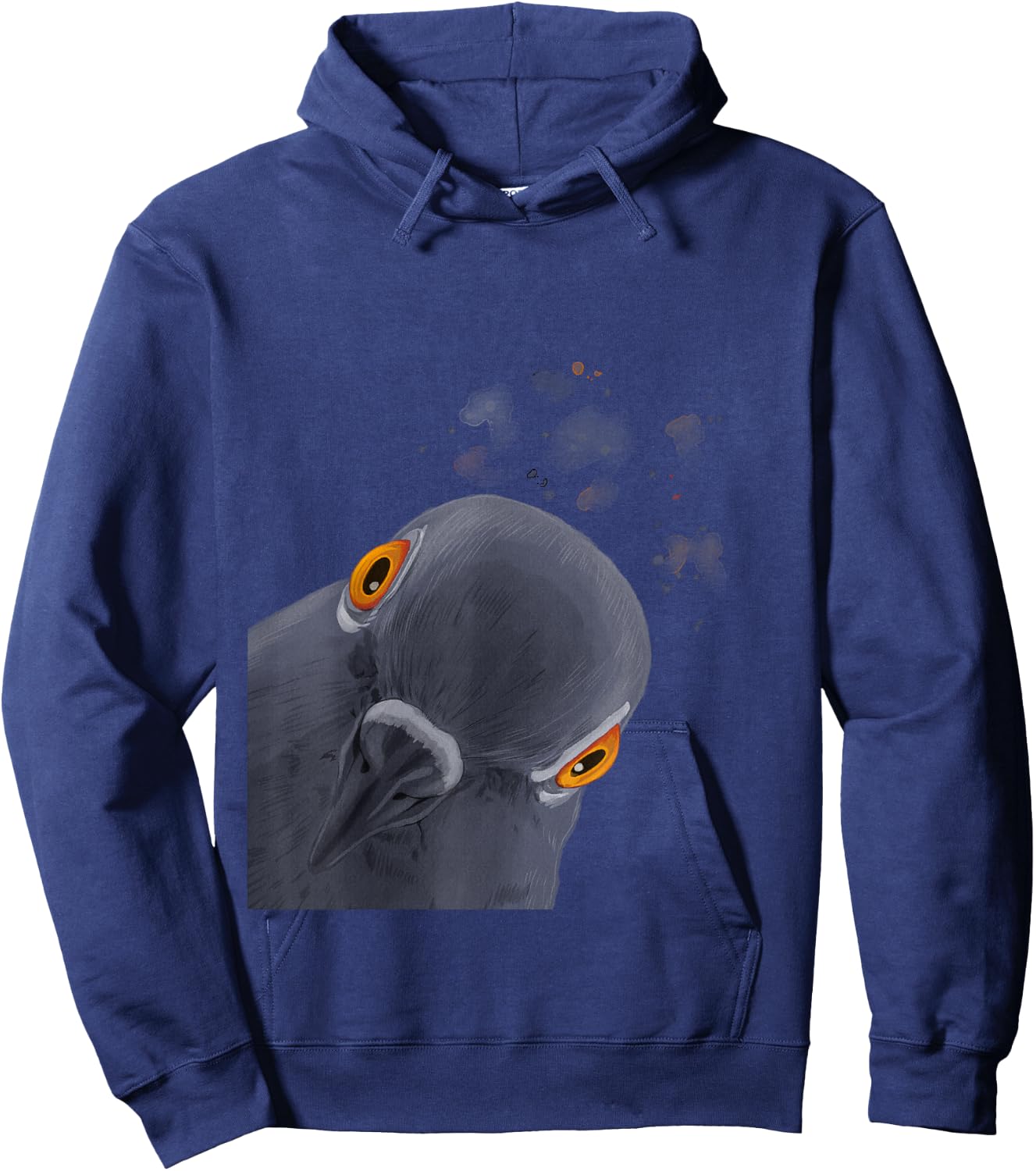 Funny Curious Pigeon Hoodie - Hoodie | Navy